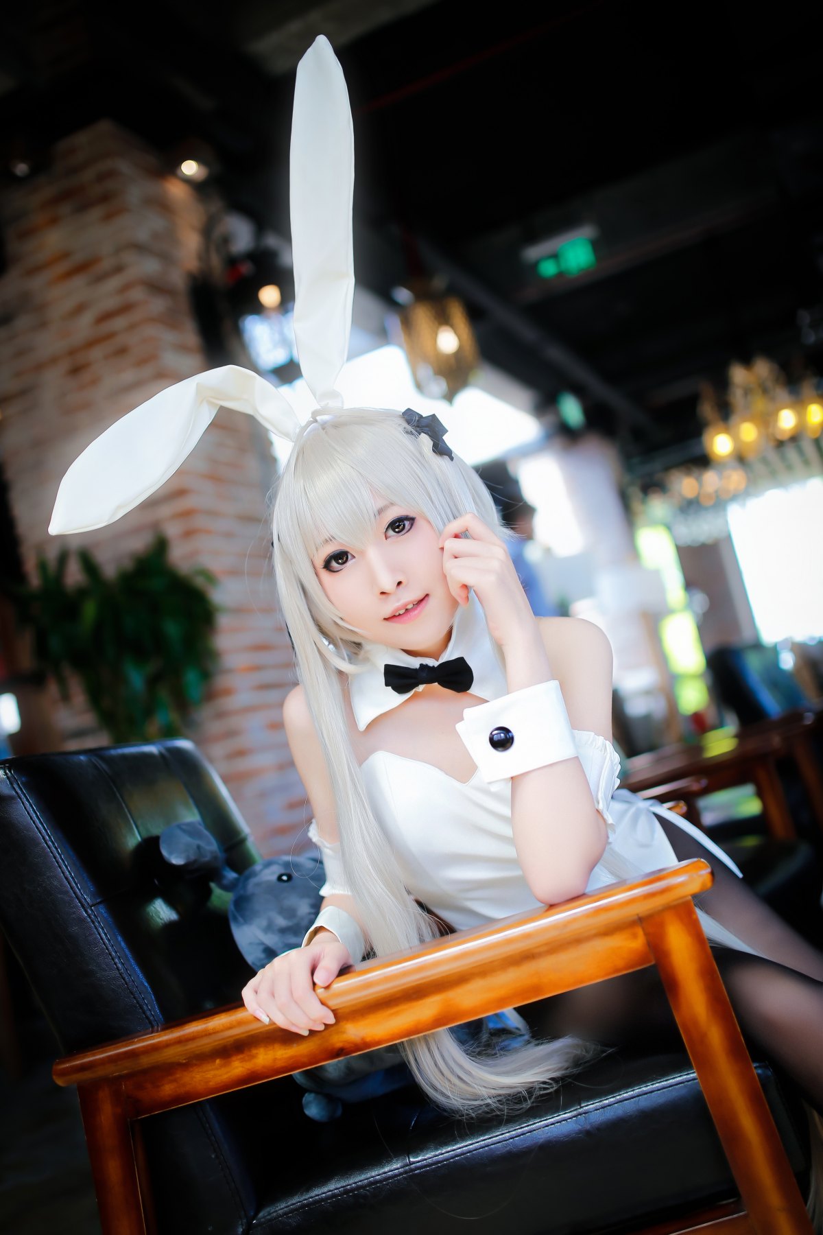 Wallpaper Bunny Girl Anime Girls Dark Hair Kneeling Miniskirt | The Best Porn Website