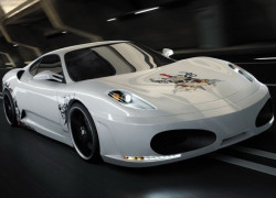 白色死神：骷髏Ferrari F430 Calavera高清壁纸